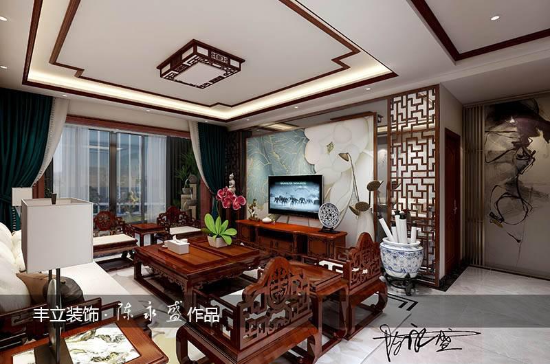 貴陽豐立裝飾-華潤(rùn)國際130㎡-中式